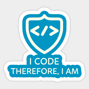 I code therefore I am Sticker